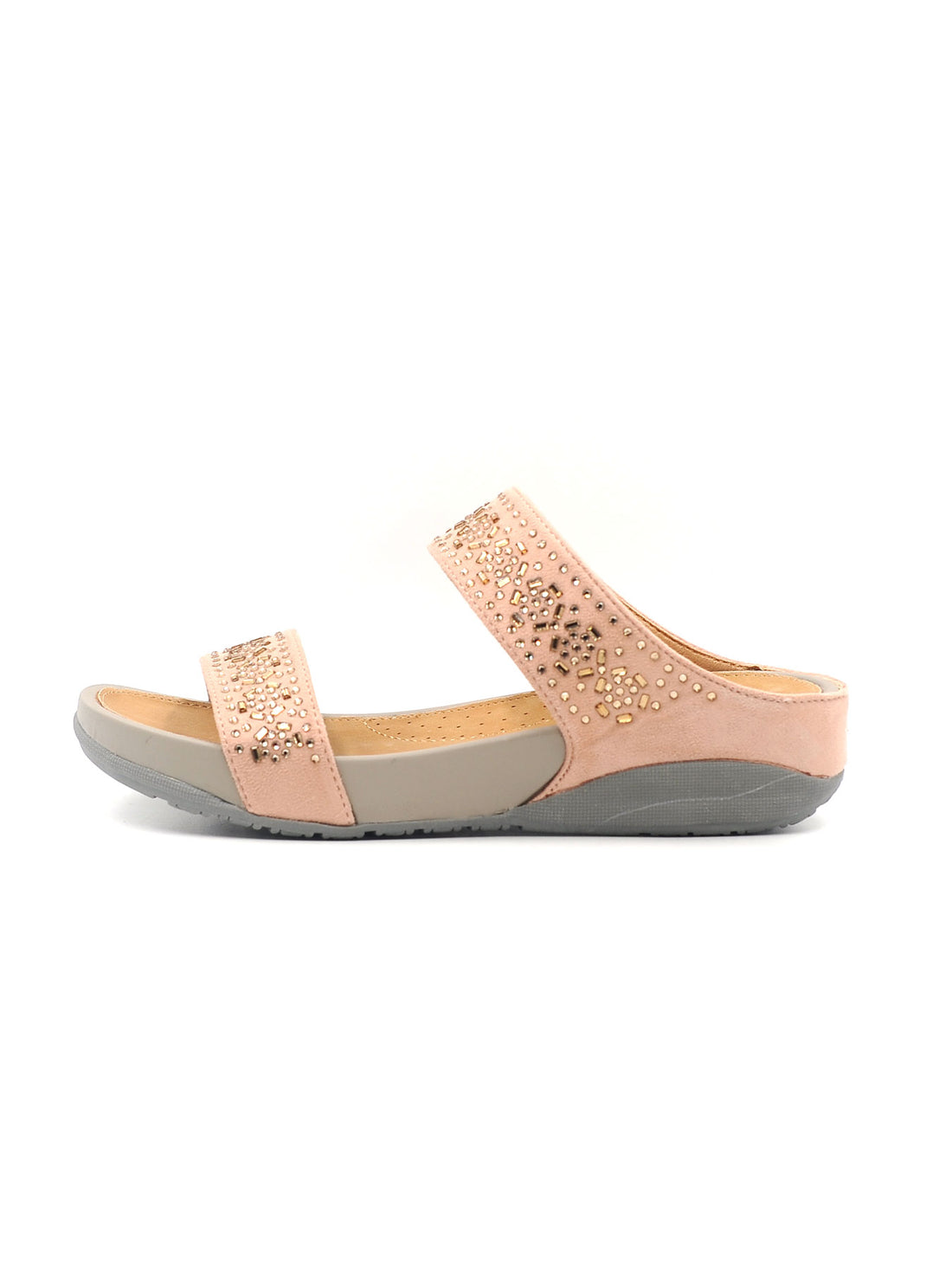 Larrie Pink Shiny Casual Sandals