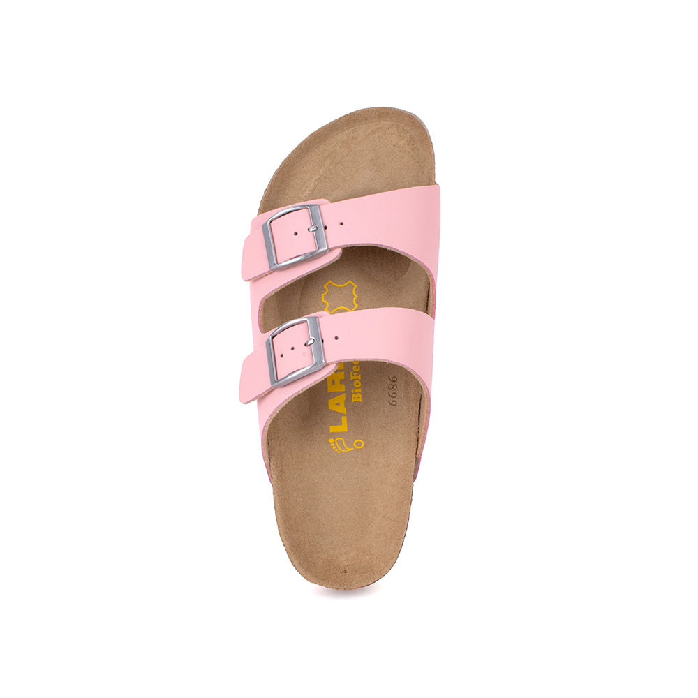LARRIE Ladies Pink Double Strap Sandal
