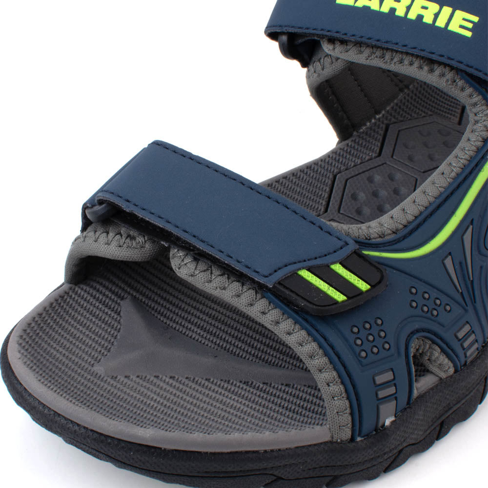 LARRIE Men Navy Sporty Platform Sandals