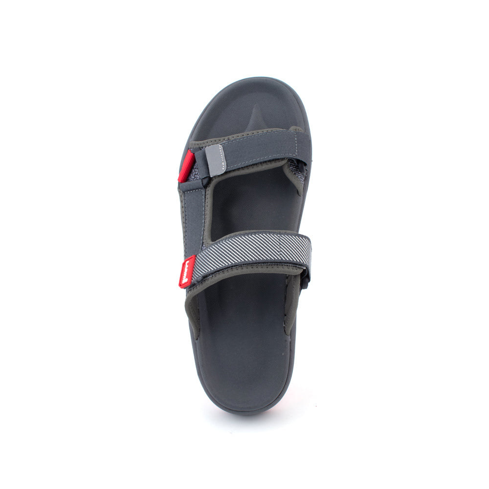 LARRIE Men Grey Premium Casual Trendy Strap Sandals