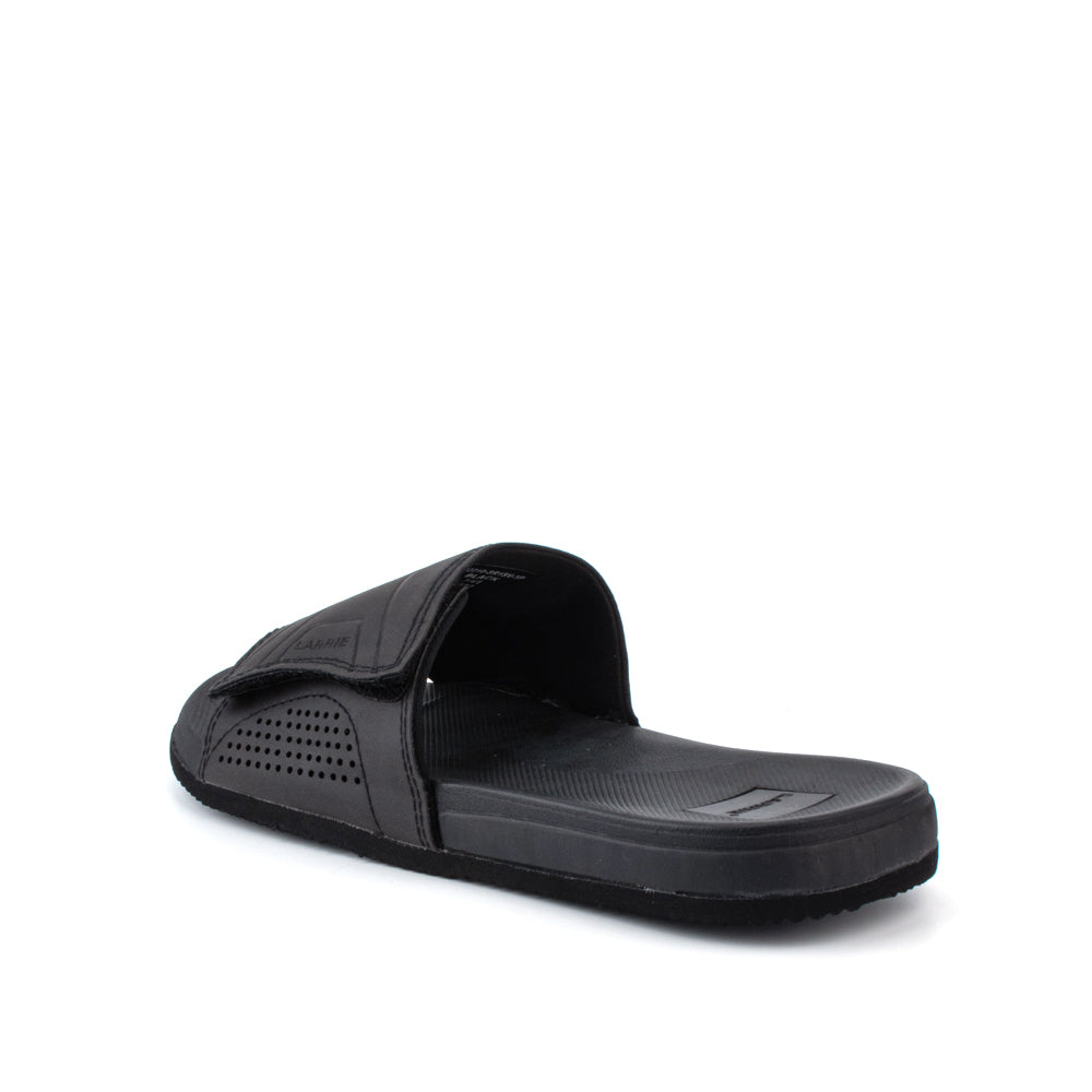 LARRIE Men Black On The Go Consistent Slide Sandals