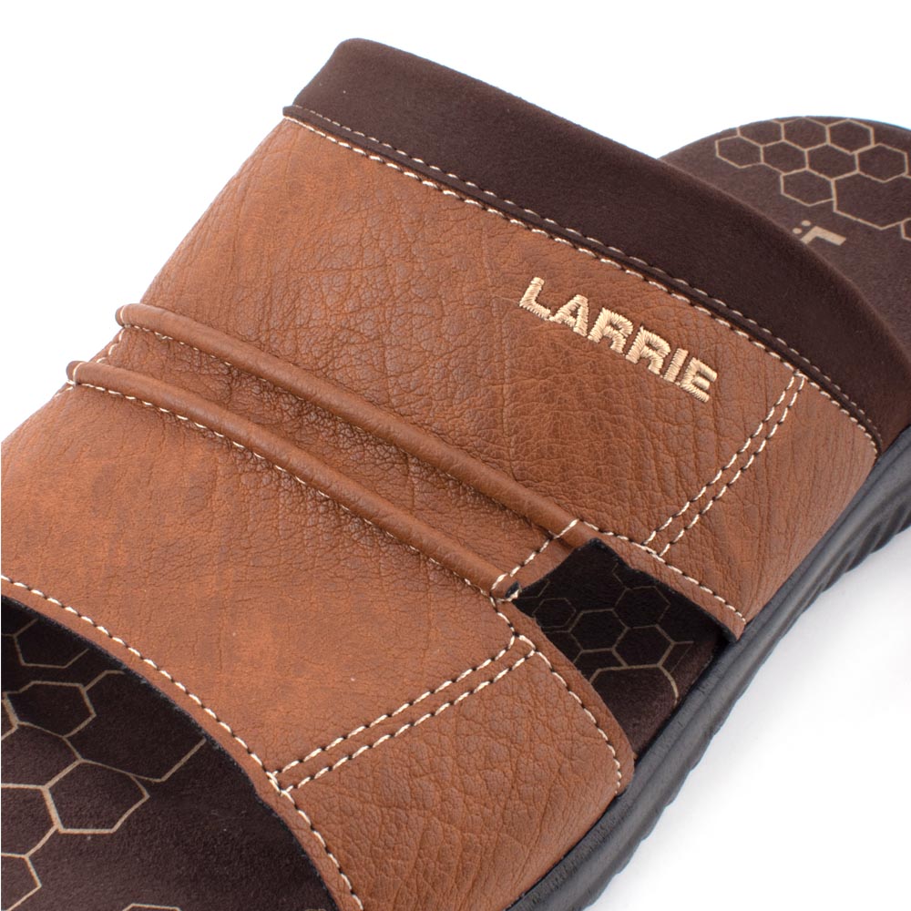 LARRIE 男士棕褐色宽舒适步行凉鞋