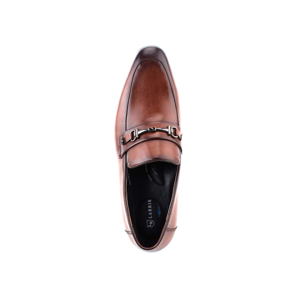 LR LARRIE Men Brown Pointed Toe Smooth Smart Executive Business Shoes