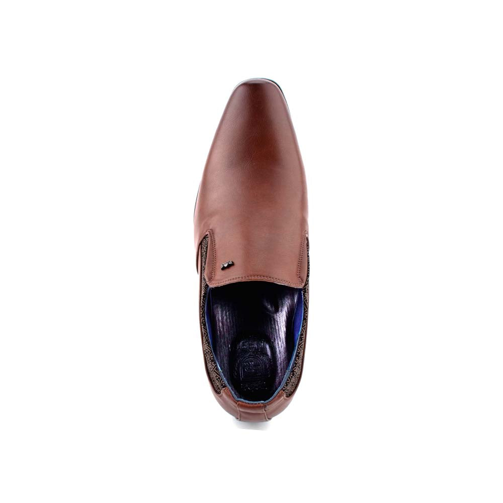 LR LARRIE Men Brown Smart Side Designed Business Shoes