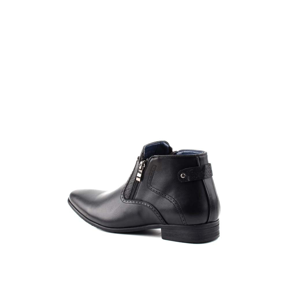 LR LARRIE Men Black Trendy Smart Casual Business Boots