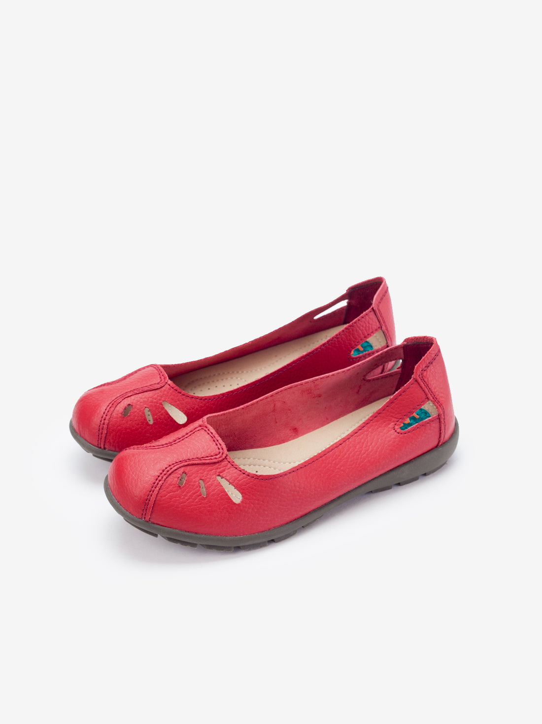 Larrie Women Red Practical Casual Basic Flats