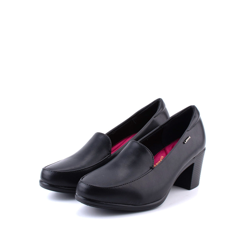 Black Heels Closed Toe 90s Vintage Leather Black Pumps Stable Heel Lady  Office Shoes Formal Footwear Retro Business Pumps UK 5 US 7.5 EU 38 - Etsy