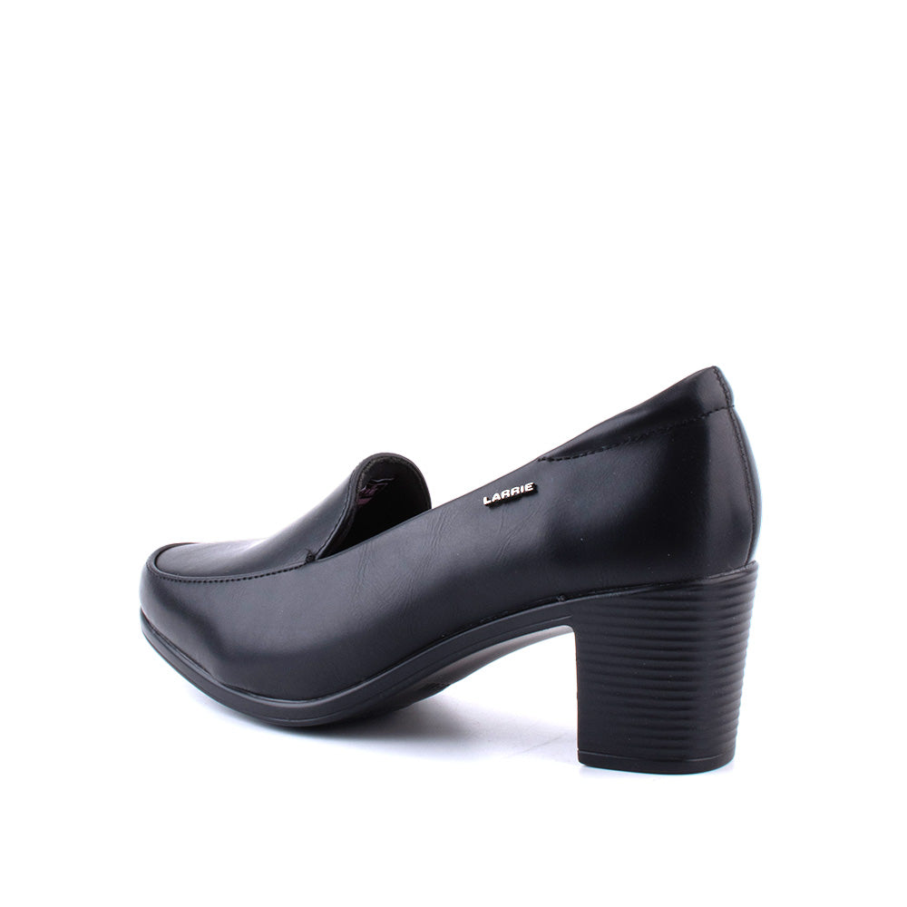 LARRIE Ladies Black Formal Comfort Heels