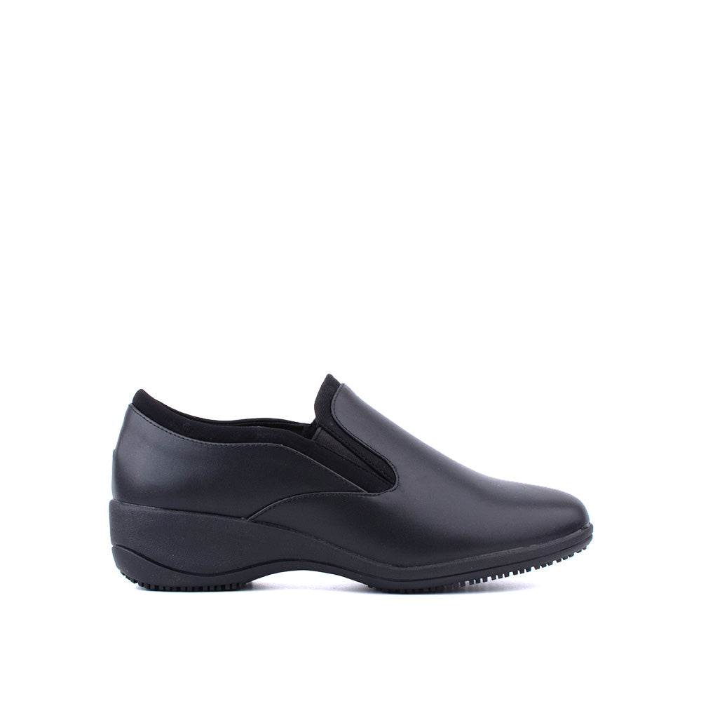 LARRIE Ladies Black Business Casual Loafers