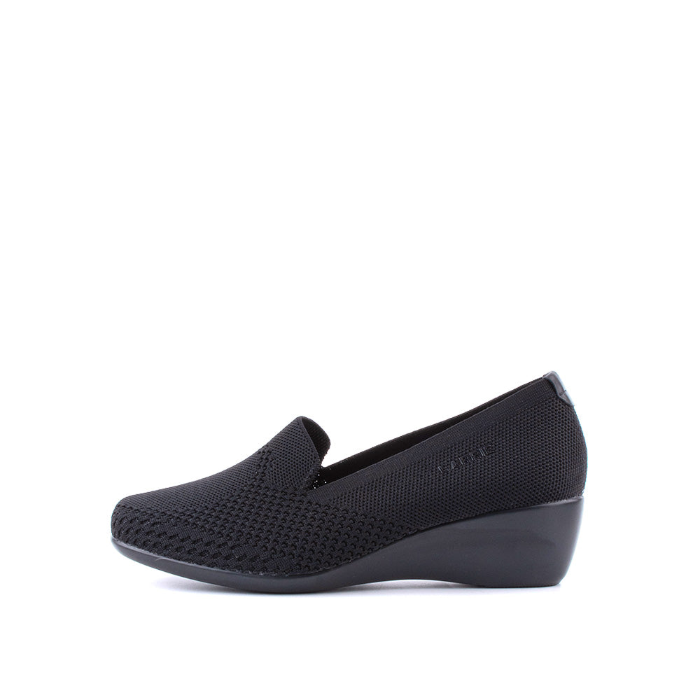 LARRIE Ladies Black Casual Comfort Heels