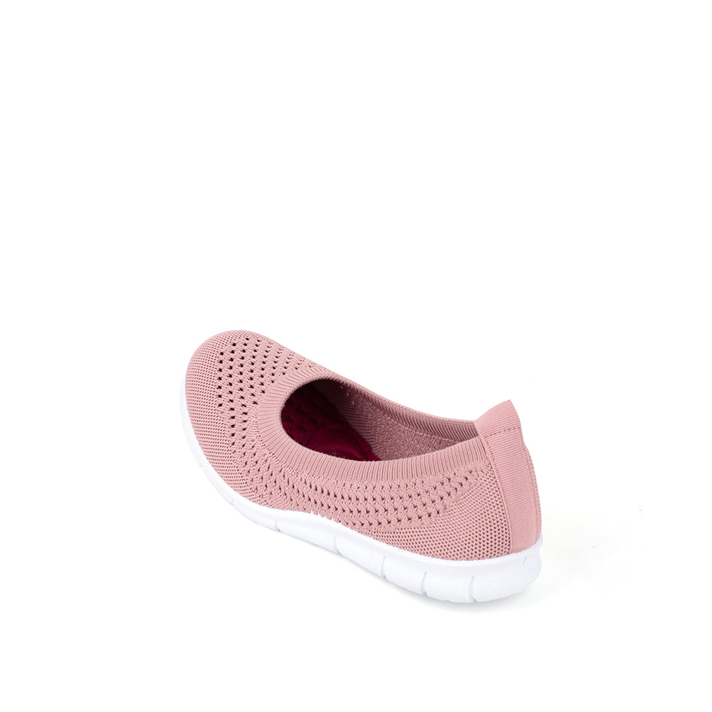 LARRIE Ladies Pink Stretchable Casual Comfort Sneakers