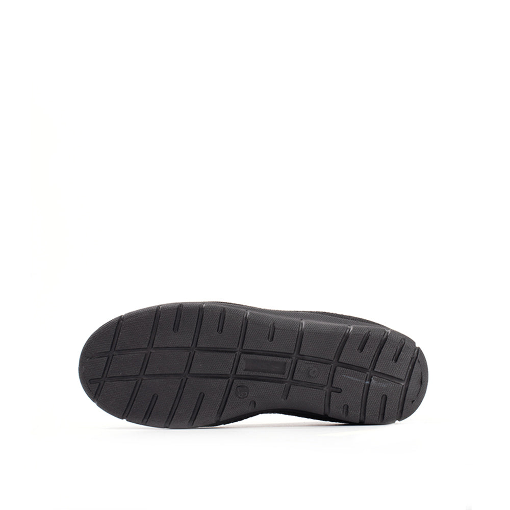 LARRIE Ladies Black Stretchable Casual Comfort Sneakers
