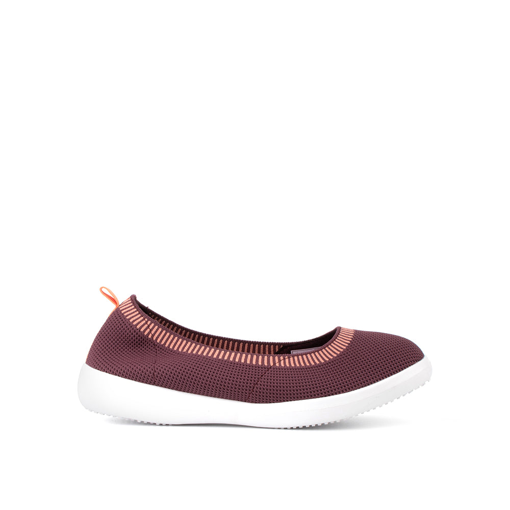 LARRIE Ladies Purple Stretchable Casual Comfort Flats
