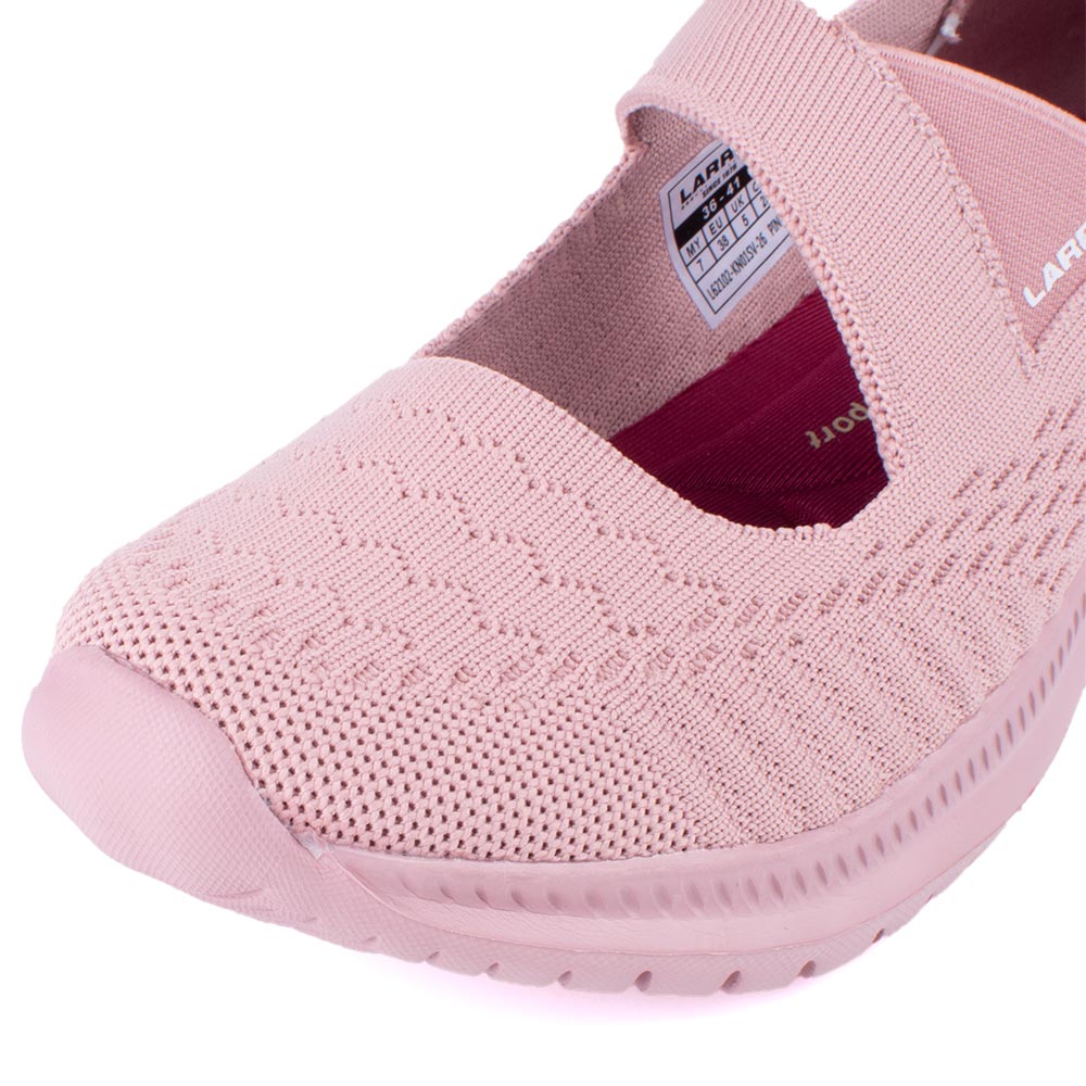 LARRIE Ladies Pink Comfort Sporty Sneakers