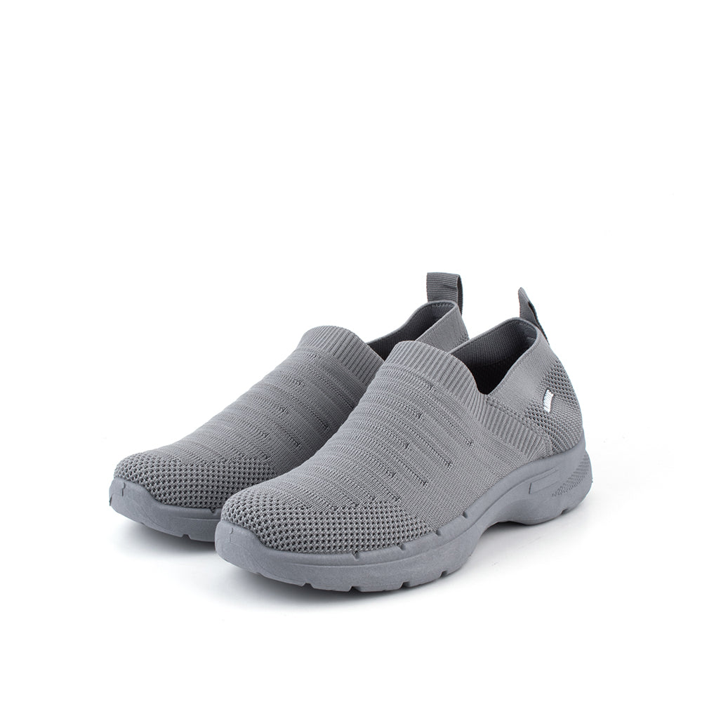 LARRIE Ladies Grey Bouncy Comfort Sneakers