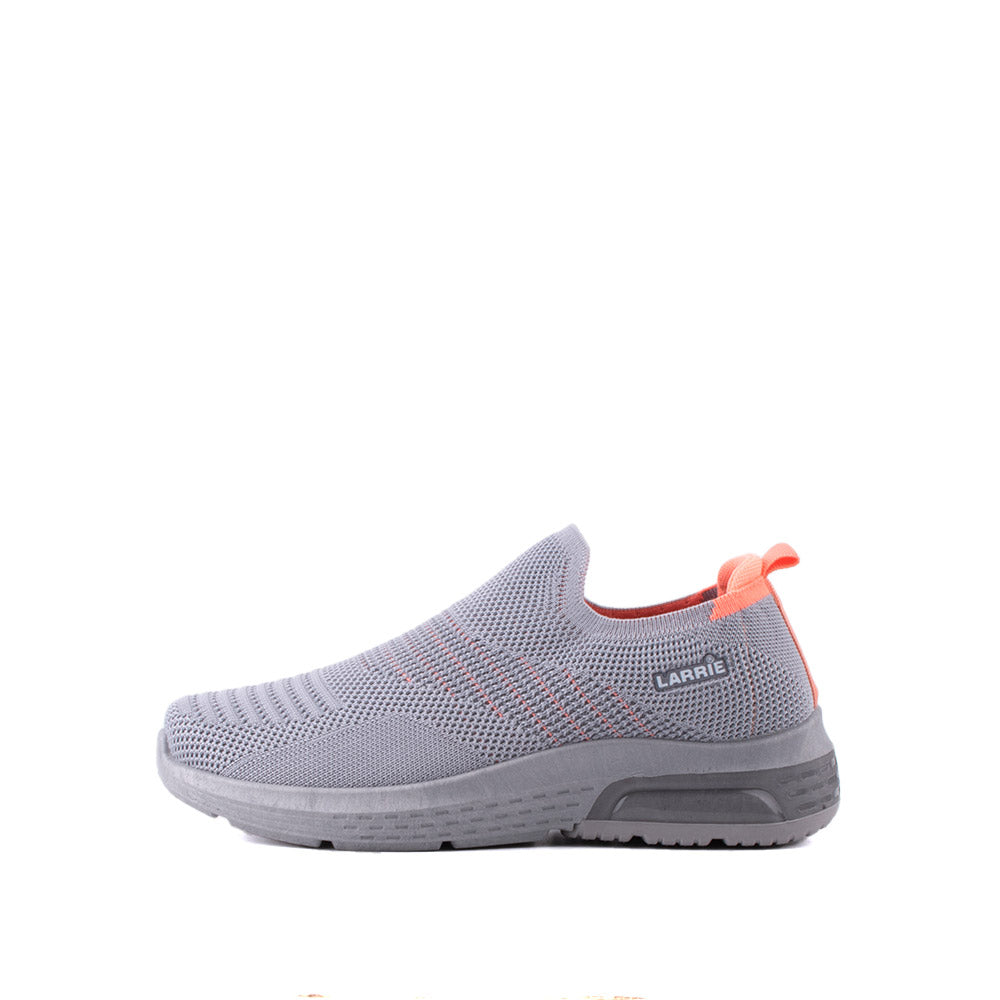 LARRIE Ladies Grey Stretchable Comfy Sneakers