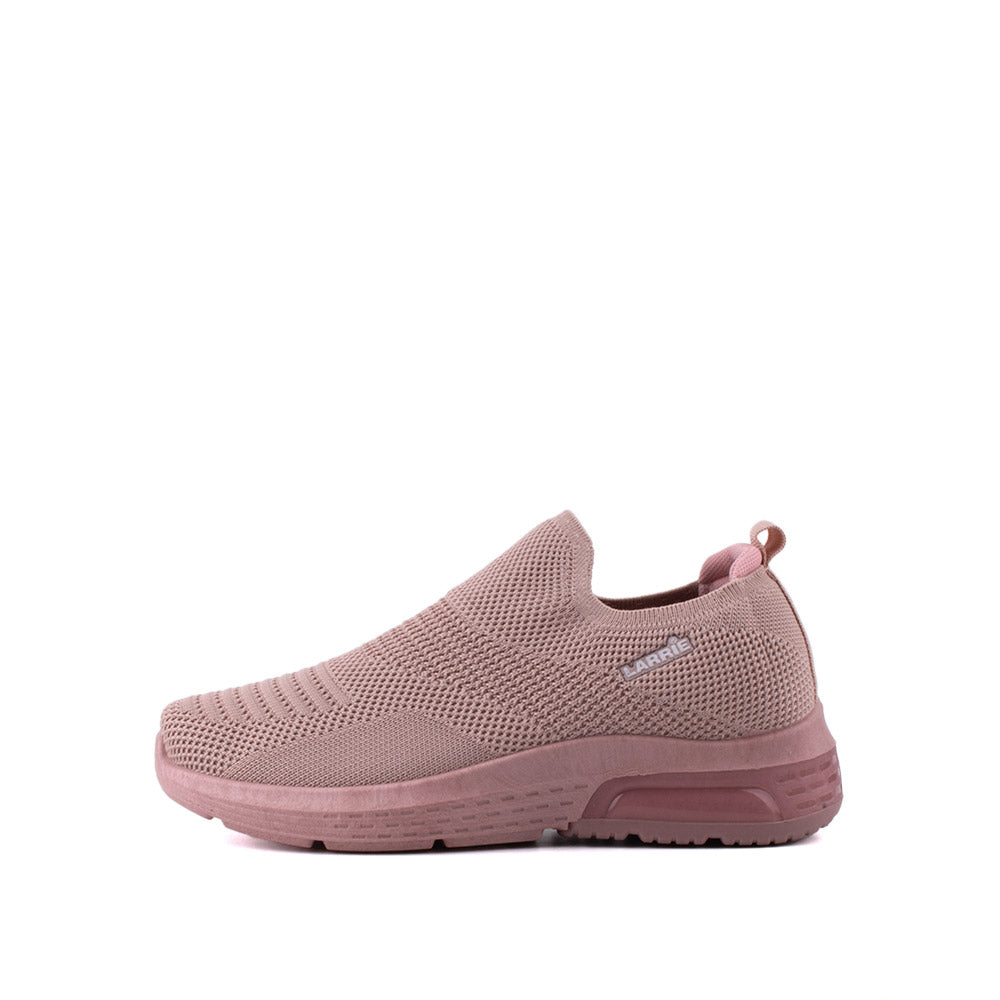 LARRIE Ladies Pink Stretchable Comfy Sneakers