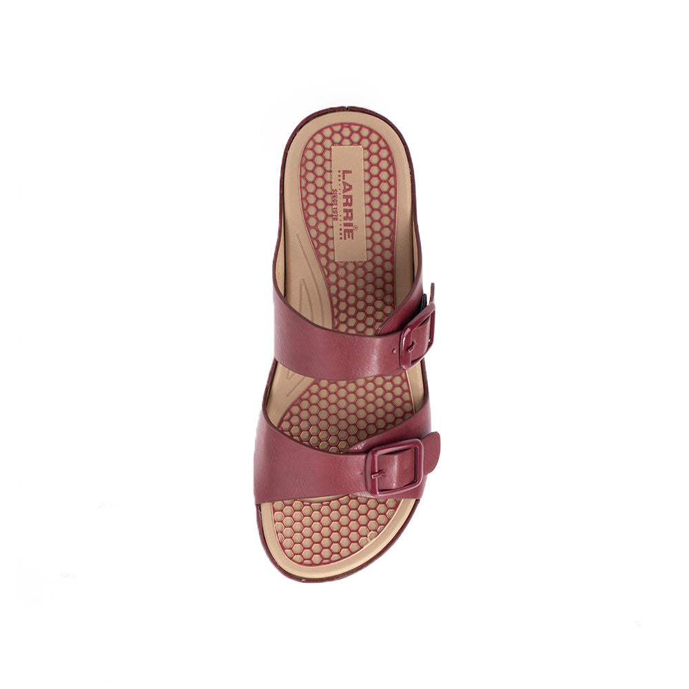 LARRIE Ladies Red Relaxation Casual Sandals
