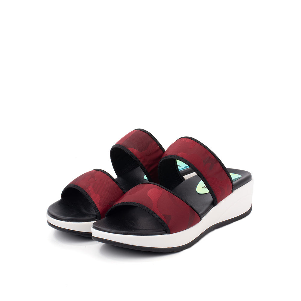 LARRIE Ladies Red Durable Casual Sandals