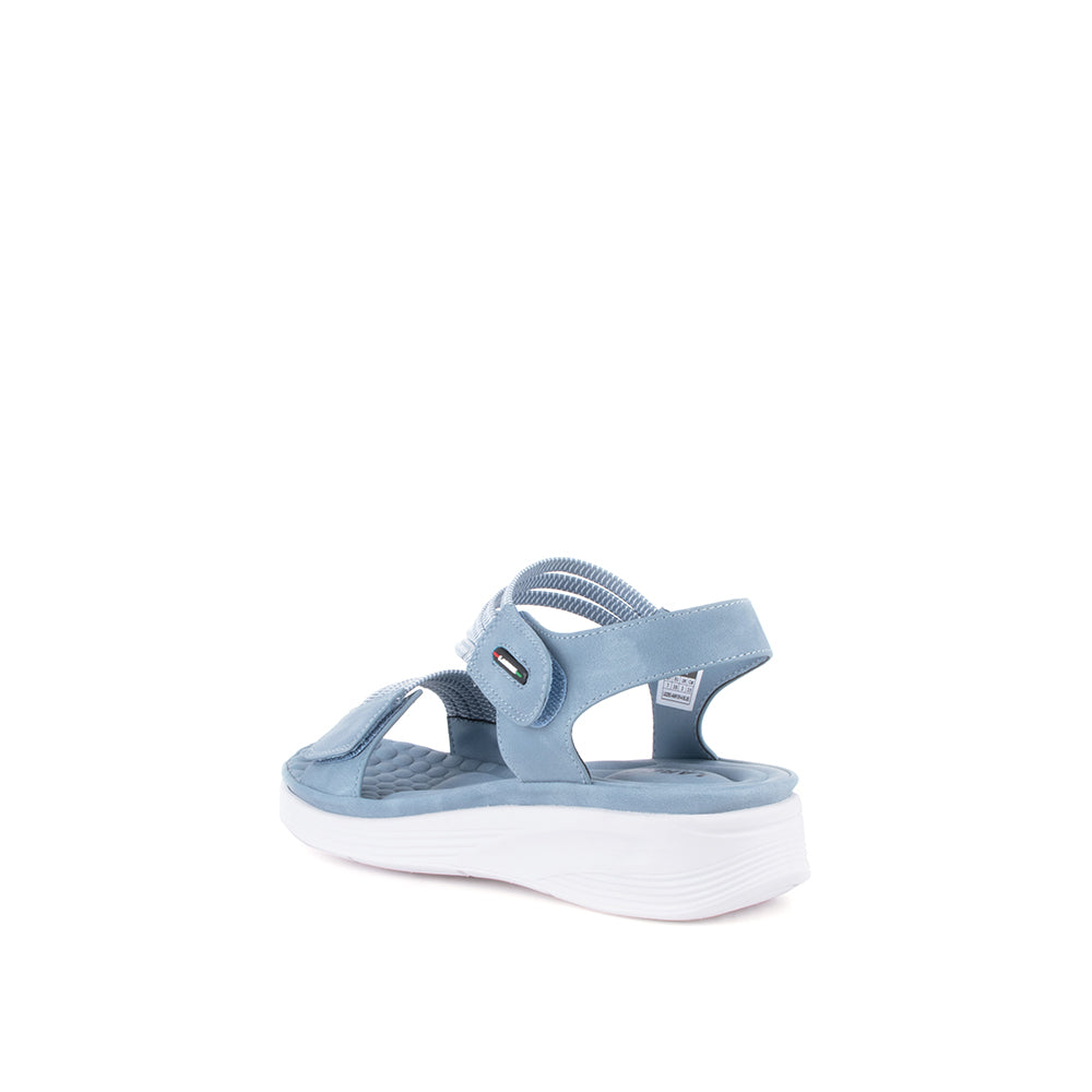 Larrie Ladies Blue Strappy Sporty Sandals