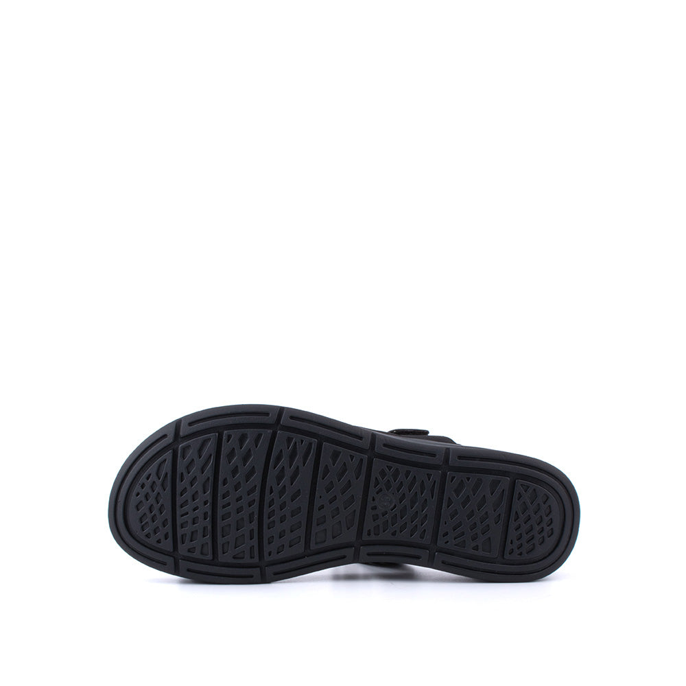 LARRIE Ladies Black Casual Comfort Sandals