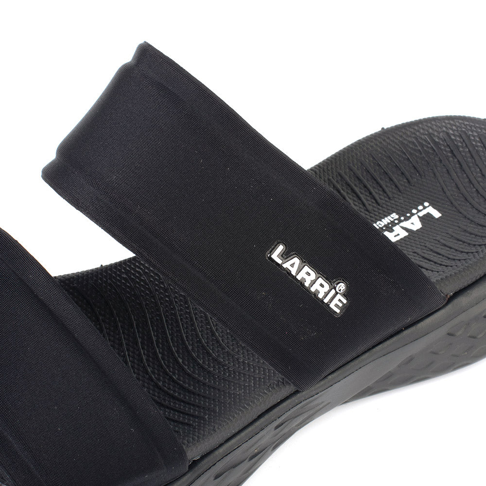 LARRIE Ladies Black Elegance Sporty Sandals