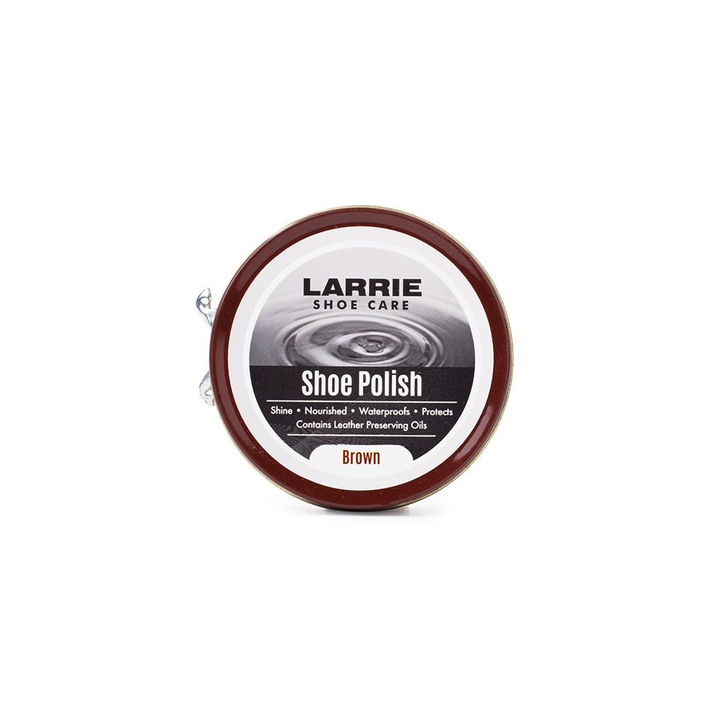 Larrie Tin Shoe Polish 60ml- Brown