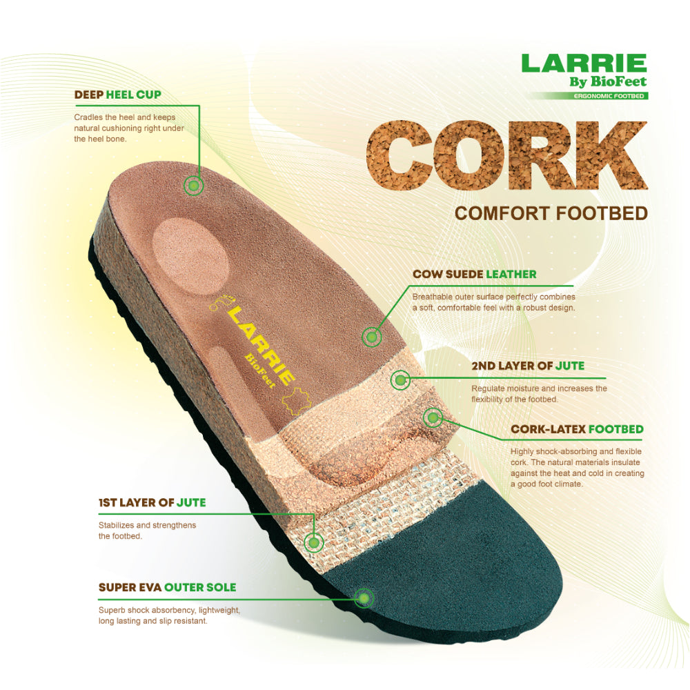 LARRIE Ladies Dark Coffee T-strap Sandals