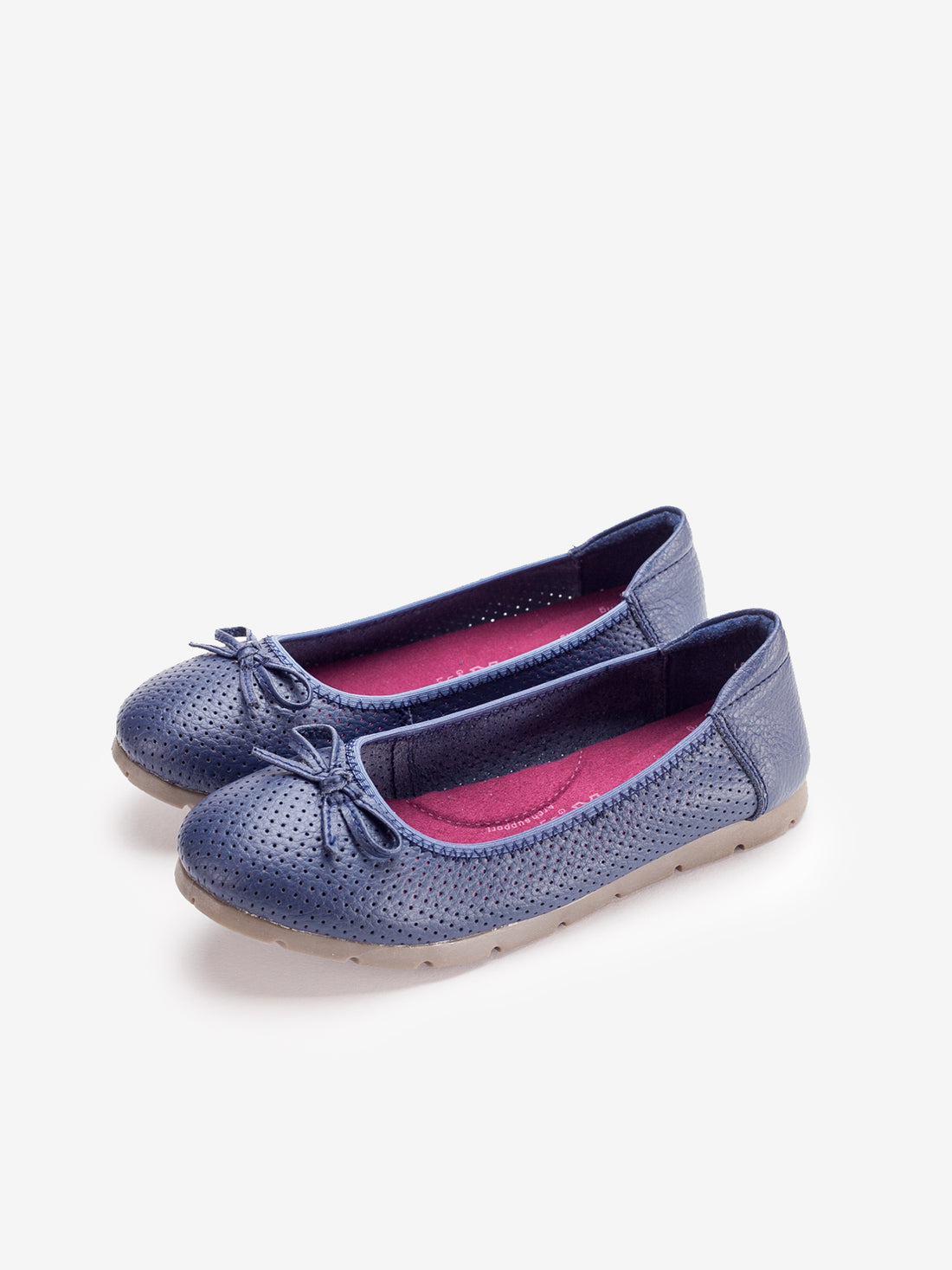 Larrie Women Navy Functional Casual Basic Flats