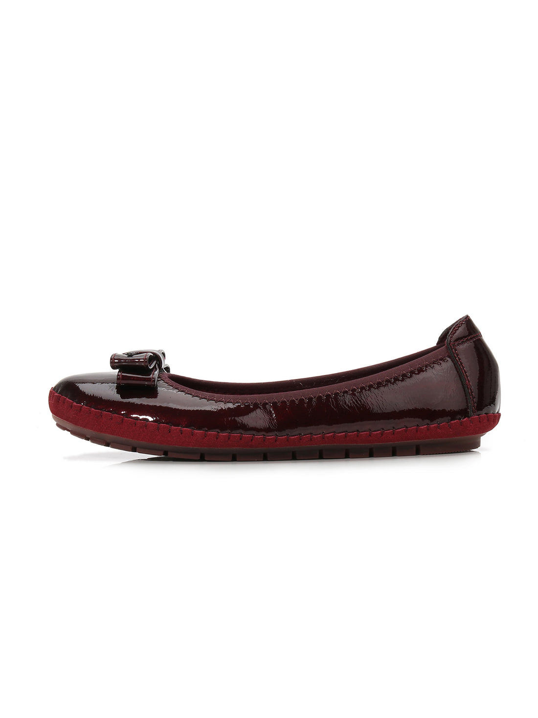 Larrie Red Simplicity Comfortable Ballerinas Flats L41901-WS01SV-2-RED